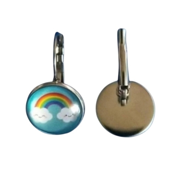 Handcrafted Rainbow Earrings - Picture 2 of 4